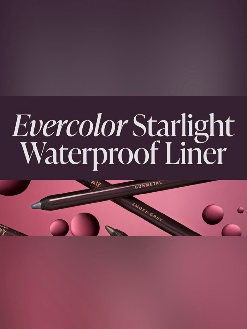 Mally Evercolor Starlight Waterproof EyeLiner in Midnight ~ Matte Black ~New